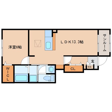 志都美駅 徒歩6分 1階の物件間取画像